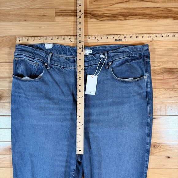 NWT Good American “Good Classic” Women’s Jeans Size 24 Indigo Blue MSRP $165 - Picture 9 of 9